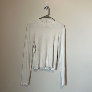 American Eagle Ribbed Mock-neck Long Sleeve